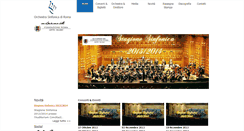 Desktop Screenshot of orchestrasinfonicadiroma.it